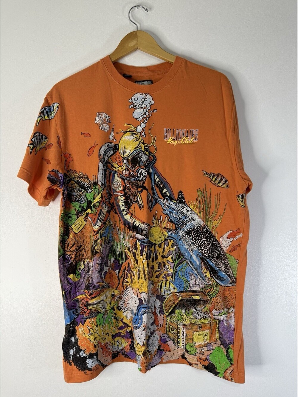 Billionaire Boys Club Scuba Diver Coral Rose T-Shirt M Oversized